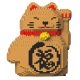Jekca - Maneki Neko 02-M02 - Big - Lego - Sculpture - Construction - 4D - Brick Animals - Toys