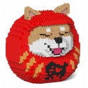 Jekca - Shiba Daruma Doll 01-M01 - Big - Lego - Scultura - Costruzione - 4D - Animali di Mattoncini - Toys