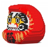 Jekca - Daruma Doll 01-M01 - Big - Lego - Sculpture - Construction - 4D - Brick Animals - Toys