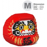 Jekca - Daruma Doll 01-M01 - Big - Lego - Scultura - Costruzione - 4D - Animali di Mattoncini - Toys