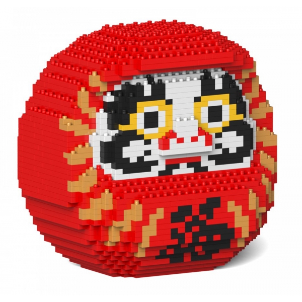 Jekca - Daruma Doll 02-M01 - Big - Lego - Sculpture - Construction - 4D - Brick Animals - Toys