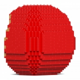 Jekca - Daruma Doll 02-M01 - Big - Lego - Sculpture - Construction - 4D - Brick Animals - Toys