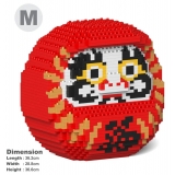 Jekca - Daruma Doll 02-M01 - Big - Lego - Sculpture - Construction - 4D - Brick Animals - Toys