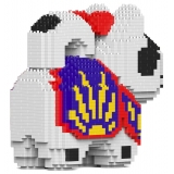 Jekca - Inu Hariko 01 - Big - Lego - Scultura - Costruzione - 4D - Animali di Mattoncini - Toys