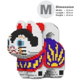 Jekca - Inu Hariko 01 - Big - Lego - Scultura - Costruzione - 4D - Animali di Mattoncini - Toys