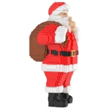 Jekca - Santa Claus 02S - Lego - Sculpture - Construction - 4D - Brick Animals - Toys