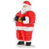 Jekca - Santa Claus 01 - Big - Lego - Sculpture - Construction - 4D - Brick Animals - Toys