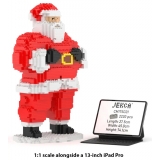 Jekca - Santa Claus 01 - Big - Lego - Scultura - Costruzione - 4D - Animali di Mattoncini - Toys