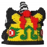 Jekca - Lion Dance Head 02 - Big - Lego - Sculpture - Construction - 4D - Brick Animals - Toys