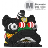 Jekca - Lion Dance Head 02 - Big - Lego - Scultura - Costruzione - 4D - Animali di Mattoncini - Toys