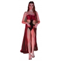 Miriam Tirinzoni - Costume Nero con Dettagli in Paiettes Multicol Bikini Unico - Costume da Bagno - Luxury Exclusive Collection