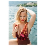 Miriam Tirinzoni - Luxury-Style Multicolor Sequin Swimsuit - Swimwear - Luxury Exclusive Collection