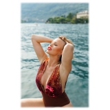 Miriam Tirinzoni - Luxury-Style Multicolor Sequin Swimsuit - Swimwear - Luxury Exclusive Collection