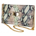 Miriam Tirinzoni - Python Print Calf Leather Bag - Grey Green - Bag - Luxury Exclusive Collection