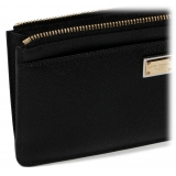 Dolce & Gabbana - Black Logo Plaque Purse - Dolce & Gabbana Exclusive Luxury Collection