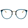 Linda Farrow - Calthorpe Optical Frame in Aqua - LFL251C98OPT - Linda Farrow Eyewear