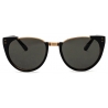 Linda Farrow - Occhiali da Sole Iris Ovale in Tartaruga Scuro - LFL136C57SUN - Linda Farrow Eyewear