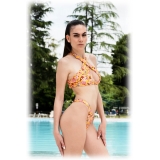 Grace - Grazia di Miceli - "Kyoto" Crossover Bikini with Sensoji Print - Luxury Collection - Made in Italy - High Quality