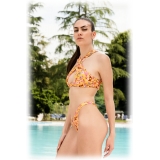 Grace - Grazia di Miceli - "Kyoto" Crossover Bikini with Sensoji Print - Luxury Collection - Made in Italy - High Quality