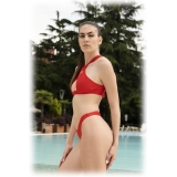 Grace - Grazia di Miceli - Bikini a Incrocio Rosso "Kyoto" - Luxury Collection - Made in Italy - Alta Qualità