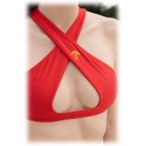 Grace - Grazia di Miceli - Crossover Bikini Red "Kyoto" - Luxury Collection - Made in Italy - High Quality