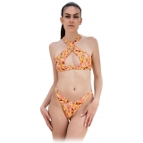 Grace - Grazia di Miceli - Carpe Sensoji "Kyoto" Print Crossover Bikini - Luxury Collection - Made in Italy - High Quality