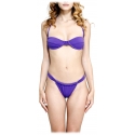 Grace - Grazia di Miceli - "Hollywood" Purple Balconette Bikini - Luxury Collection - Made in Italy - High Quality