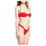 Grace - Grazia di Miceli - "Hollywood" Red Balcony Bikini - Luxury Collection - Made in Italy - High Quality