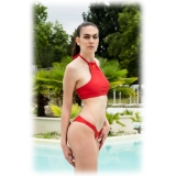 Grace - Grazia di Miceli - Bikini Coprente Red "Sakura" - Luxury Collection - Made in Italy - Alta Qualità