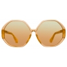 Linda Farrow - Occhiali da Sole Paloma in Arancione - LFL1415C9SUN - Linda Farrow Eyewear