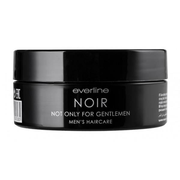 Everline - Hair Solution - Noir Extra Strong Hair Wax - Cera Styling - Uomo - Noir & Noir Shaving - Professional