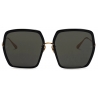 Linda Farrow - Syan Oversize Sunglasses in Black - LFL1499C1SUN - Linda Farrow Eyewear