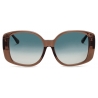 Linda Farrow - Occhiali da Sole Venus Oversize in Cenere - LFL1478C3SUN - Linda Farrow Eyewear