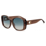 Linda Farrow - Venus Oversize Sunglasses in Ash - LFL1478C3SUN - Linda Farrow Eyewear