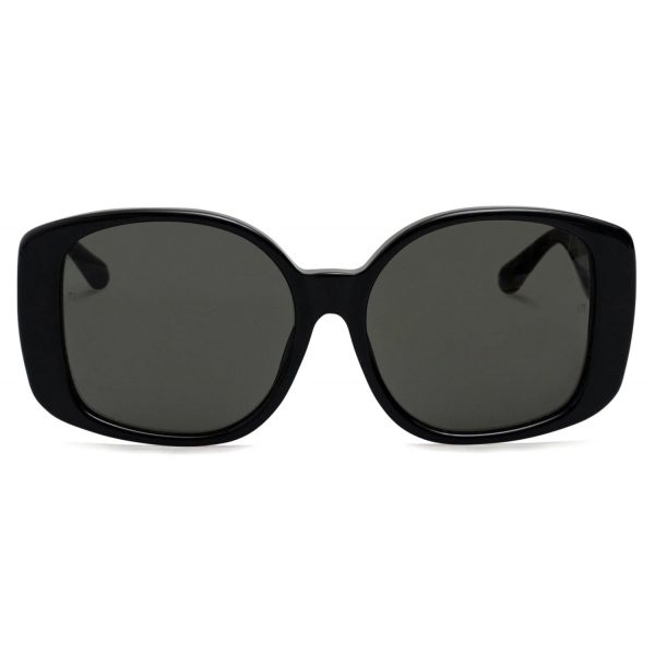 Linda Farrow - Venus Oversize Sunglasses in Black - LFL1478C1SUN - Linda Farrow Eyewear