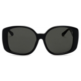 Linda Farrow - Venus Oversize Sunglasses in Black - LFL1478C1SUN - Linda Farrow Eyewear