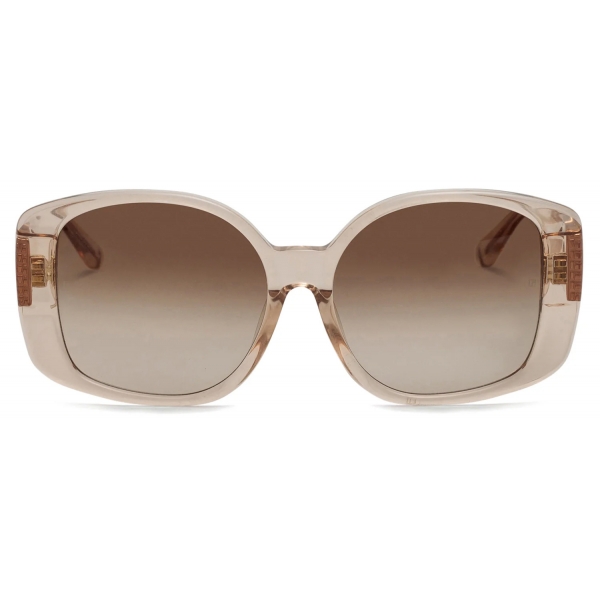 Linda Farrow - Venus Oversize Sunglasses in Ash - LFL1478C3SUN - Linda Farrow Eyewear