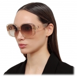 Linda Farrow - Venus Oversize Sunglasses in Ash - LFL1478C3SUN - Linda Farrow Eyewear