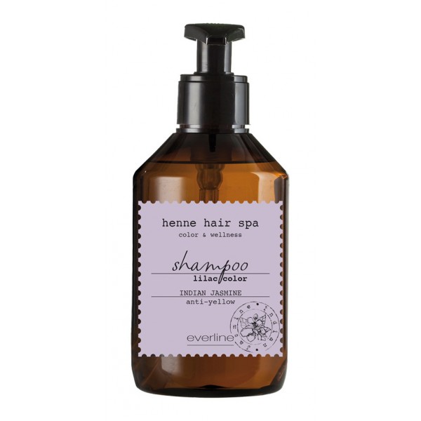 Everline - Hair Solution - Color Shampoo - Lilac - Indian Jasmine (Anti-Yellow) - Henne Hair Spa Shampoo - Professional