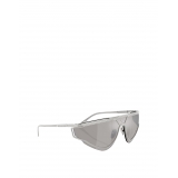 Ferrari - Ferrari Limited Edition Shield Sunglasses in Satin Metal with Silver Mirror Lens - Sunglasses - Ferrari