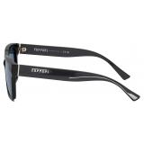 Ferrari - Ferrari Sunglasses in Iridescent Grey Acetate with Grey Lens - Sunglasses - Ferrari Eyewear