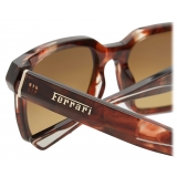 Ferrari - Ferrari Sunglasses in Havana Acetate with Polarised Brown Gradient Lenses - Sunglasses - Ferrari