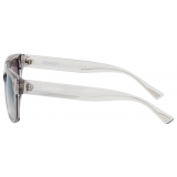 Ferrari - Ferrari Sunglasses in Transparent Grey Acetate with Grey Gradient Lens - Sunglasses - Ferrari