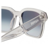 Ferrari - Ferrari Sunglasses in Transparent Grey Acetate with Grey Gradient Lens - Sunglasses - Ferrari