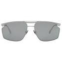 Ferrari - Ferrari Sunglasses in Gunmetal Grey Metal with Polarised Silver Mirror Lens - Sunglasses - Ferrari