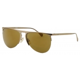 Ferrari - Ferrari Sunglasses in Gold-Tone Metal with Gold Mirror Lens - Sunglasses - Ferrari Eyewear