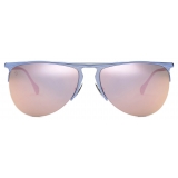 Ferrari - Ferrari Sunglasses iIn Lilac Metal with Lilac Mirror Lens - Sunglasses - Ferrari Eyewear