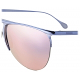 Ferrari - Ferrari Sunglasses iIn Lilac Metal with Lilac Mirror Lens - Sunglasses - Ferrari Eyewear