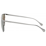 Ferrari - Ferrari Sunglasses in Gunmetal Grey Metal with Silver Mirror Lens - Sunglasses - Ferrari Eyewear