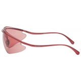 Ferrari - Ferrari Shield Sunglasses in Red Metal with Red Lens - Sunglasses - Ferrari Eyewear